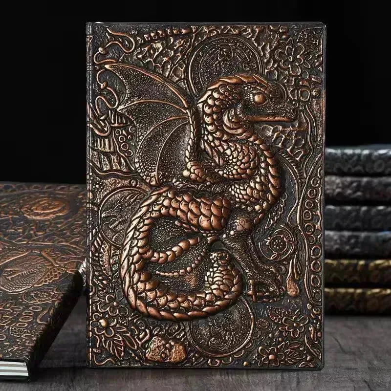 Vintage Retro Dragon Phoenix Journal