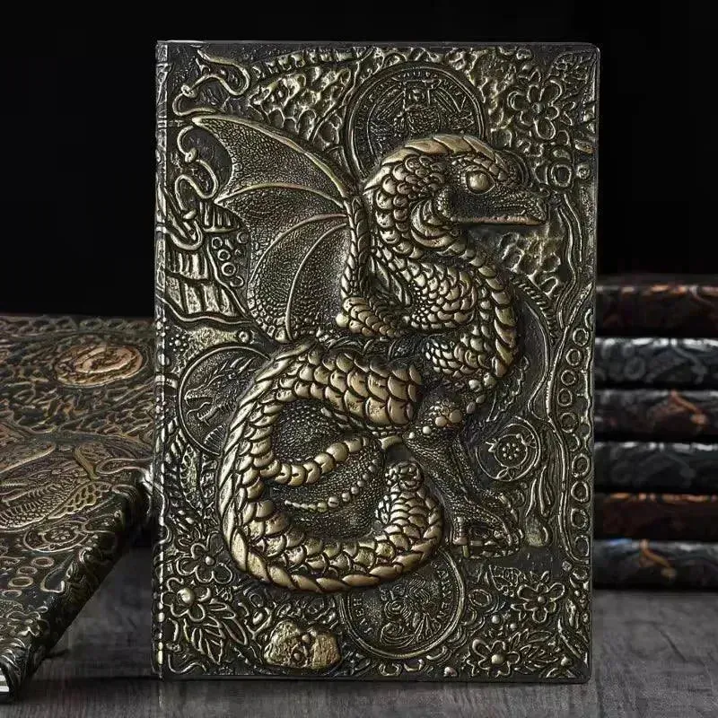 Vintage Retro Dragon Phoenix Journal