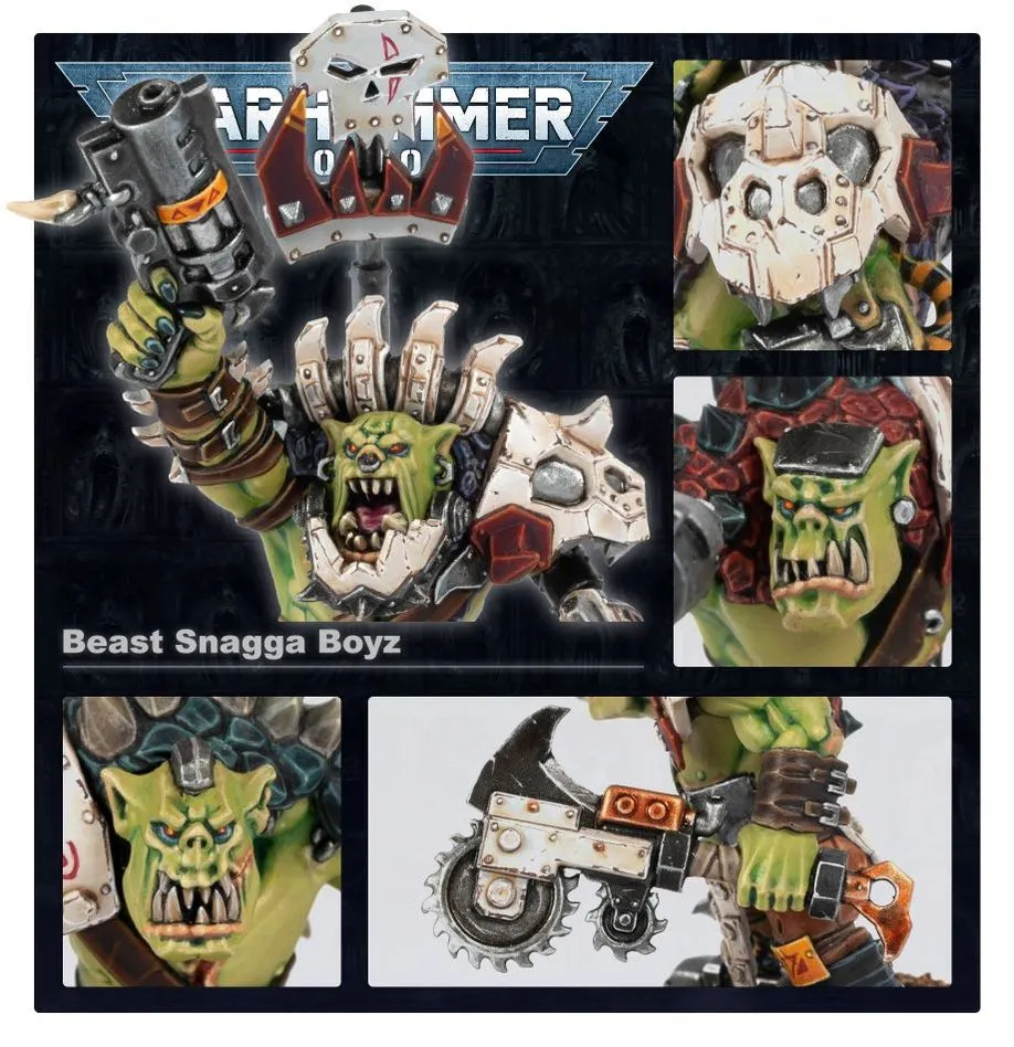 Warhammer 40,000 - 50-51, Orks, Beast Snagga Boyz