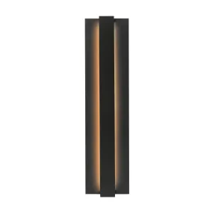 Windfall 24 In. LED Outdoor Wall Sconce 120V Black Finish